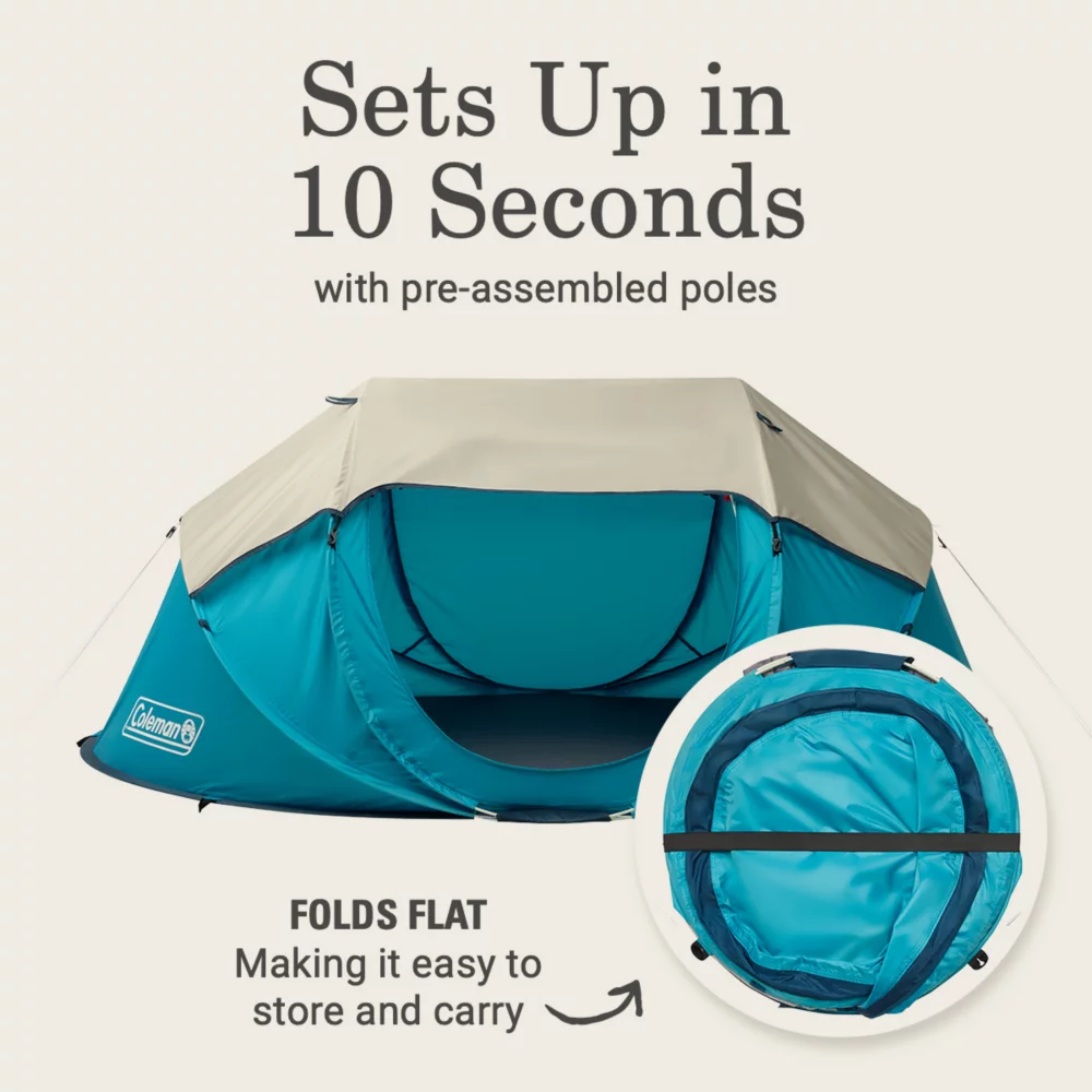 Coleman 2-Person Camp Burst⢠Pop-Up Tent - Image 2