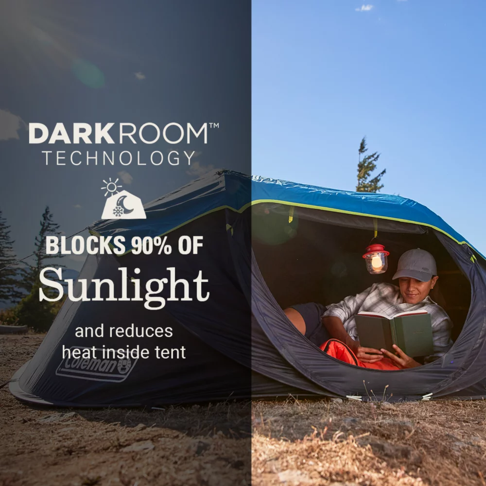 Coleman 2-Person Camp Burst™ Pop-Up Tent With Dark Room™ Technology - Image 3